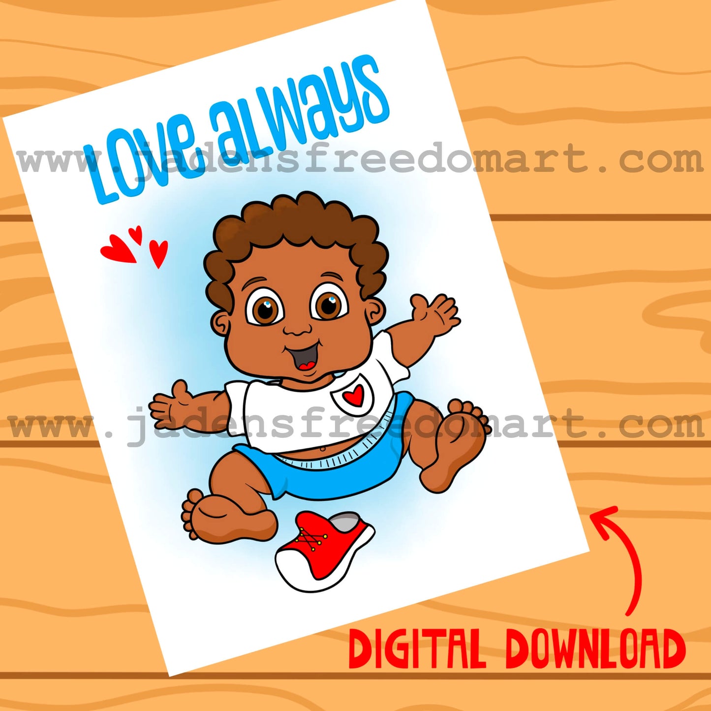 Nursery Printable Boy Wall Art African American Baby Boy Children Bedroom Inspirational Decor