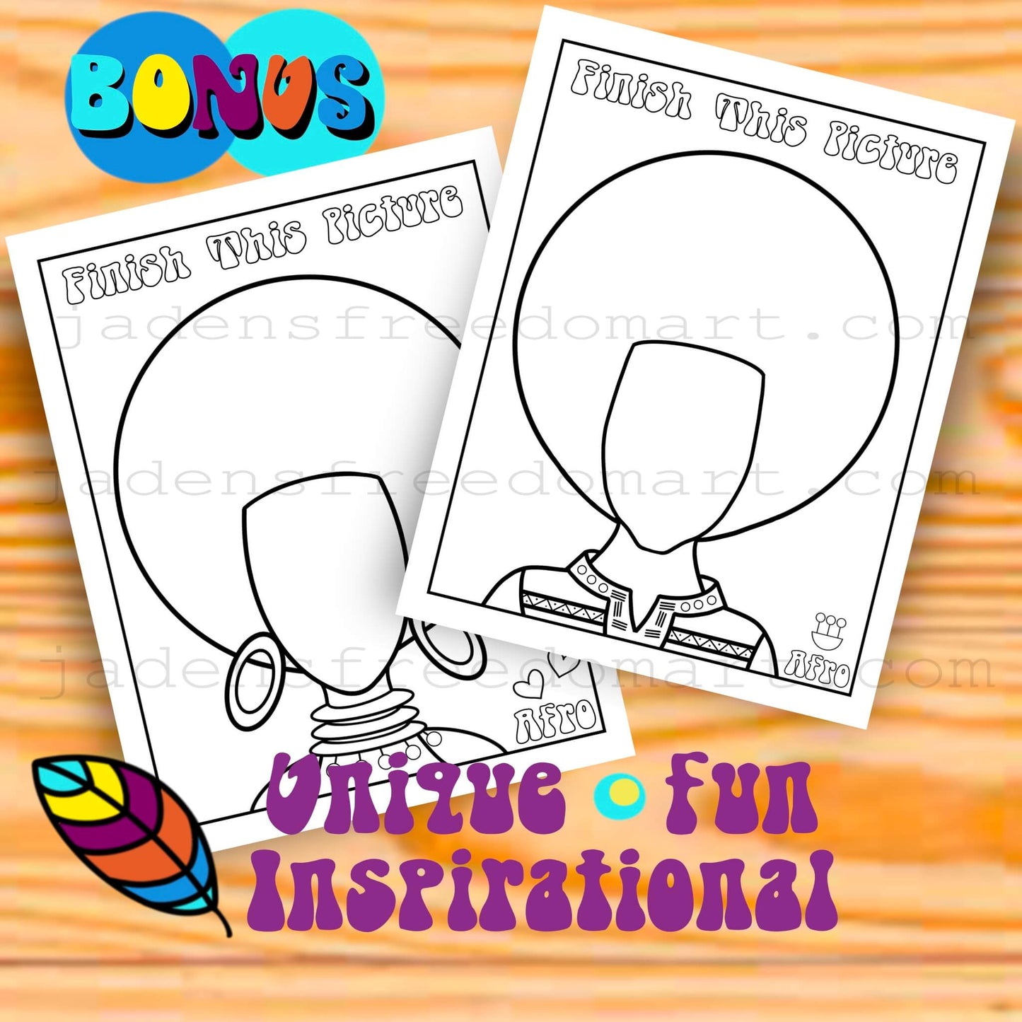 A is for Afro Coloring Pages Printable Black History Activity Sheets for Kids Cultural Pride Instant Download PDF School Educational Fun Project