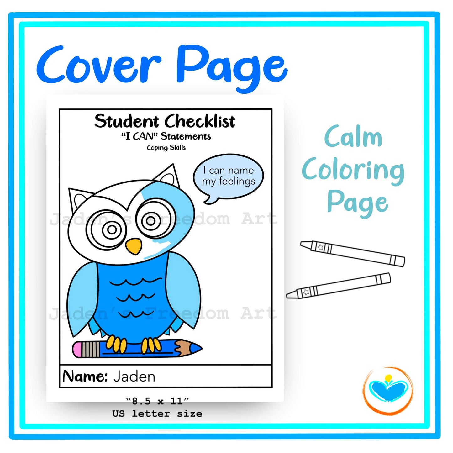 Printable SEL Coping Skills Worksheets Coloring Pages Grades 3–6 Self-Regulation Tools Emotional Check-ins Mindfulness