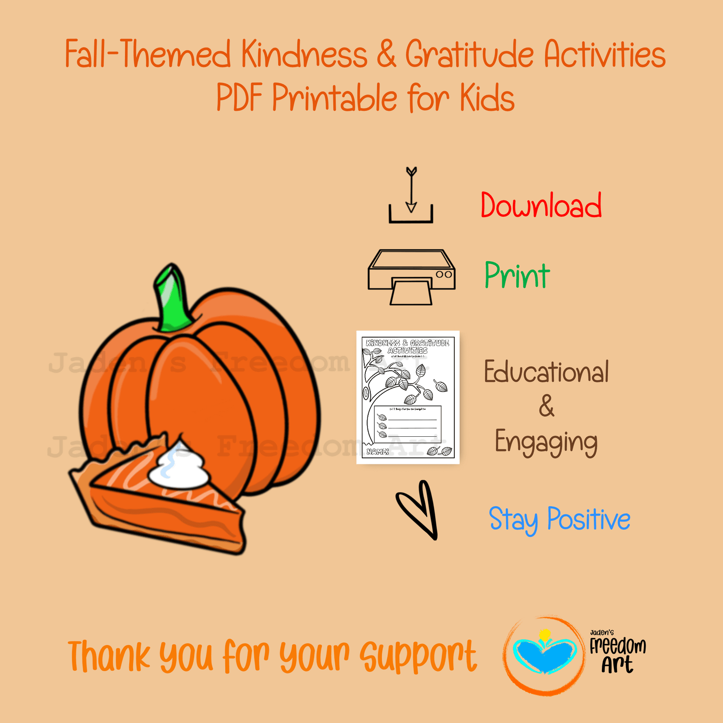 Kindness and Gratitude Activity Worksheets SEL Journal Prompts Crafts Affirmation Coloring Page Grades 3-5