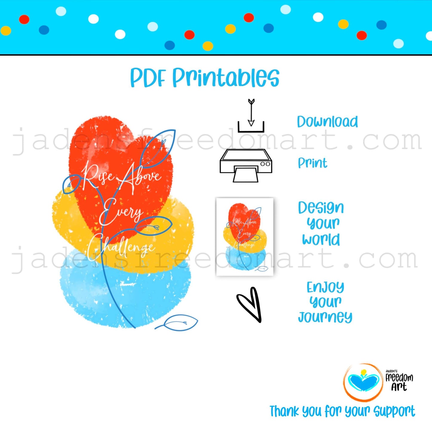 Printable Notes Pages Inspirational Stationery Set PDF Journal Pages Note-taking Planner Instant Download Colorful Boho Abstract Design