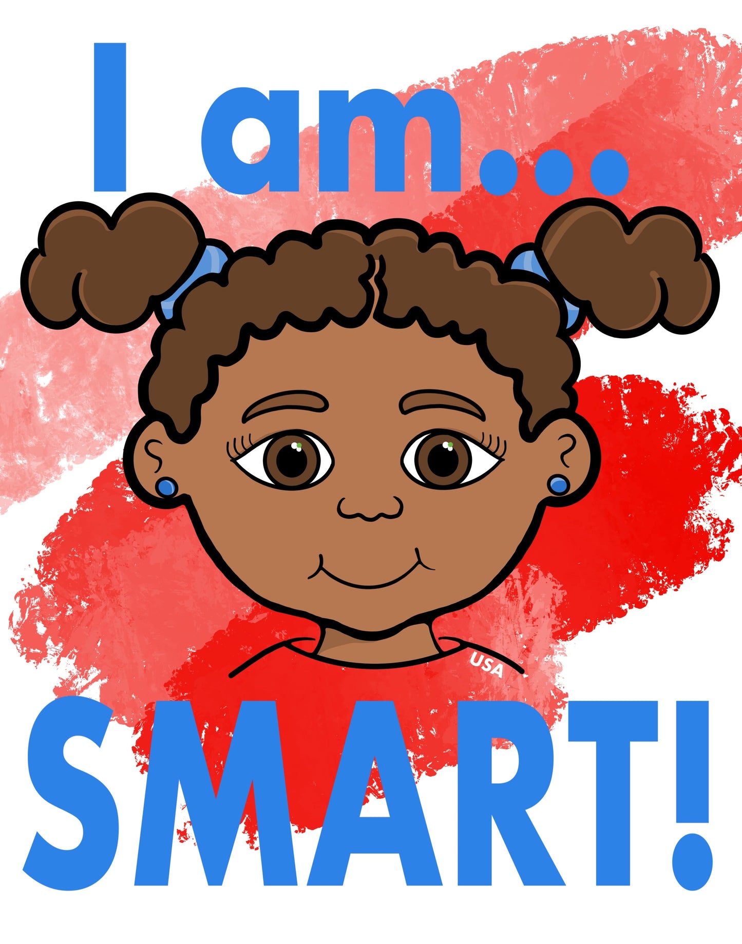 African American Girl Positive Poster Art