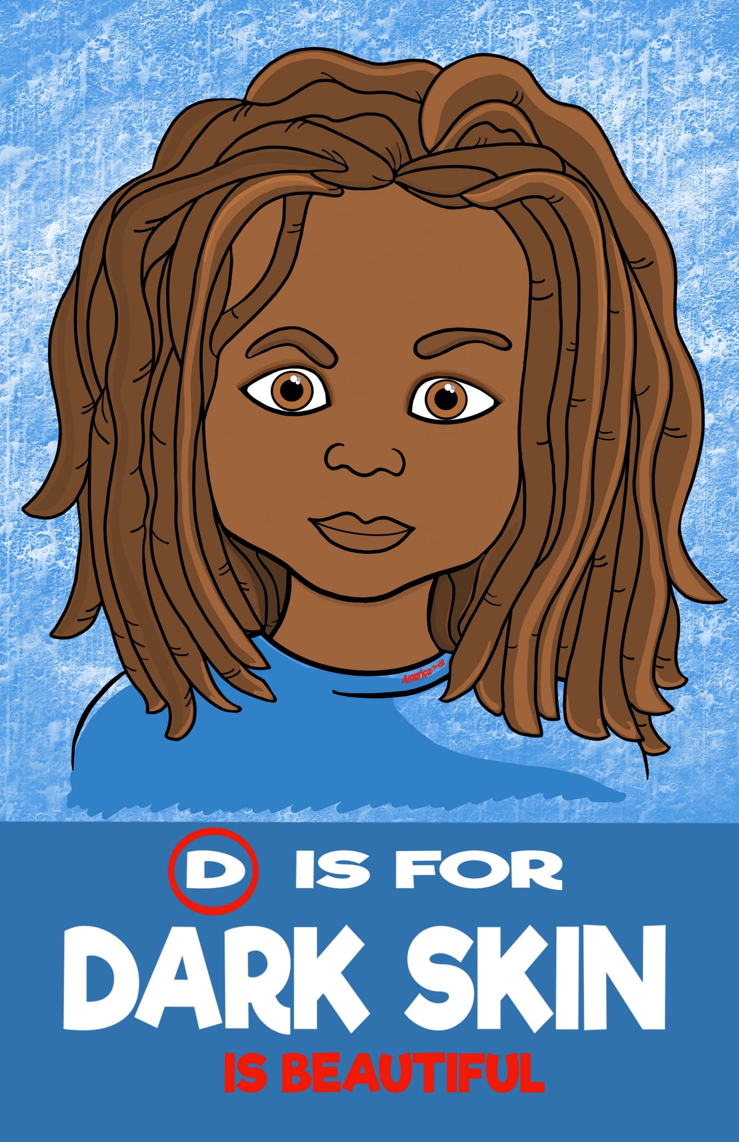 Dark Skin is Beautiful Inspirational Poster