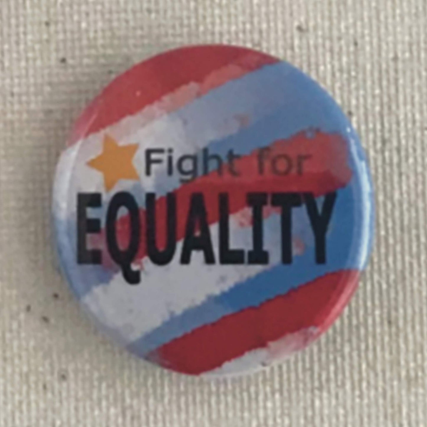 Fight for Freedom Equality Justice Pinback Buttons Set of 3 Protest Buttons Educational Backpack Pins