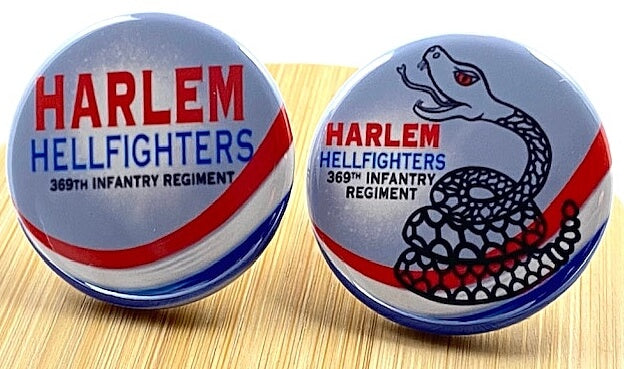 Harlem Hellfighters American Heroes Pin Button Badge set of 2 Black History Educational Backpack Pin