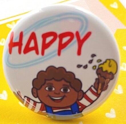 Happy Boy Pin Button African American Boy Inspirational Backpack Pin for Boys