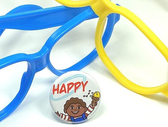 Happy Boy Pin Button African American Boy Inspirational Backpack Pin for Boys