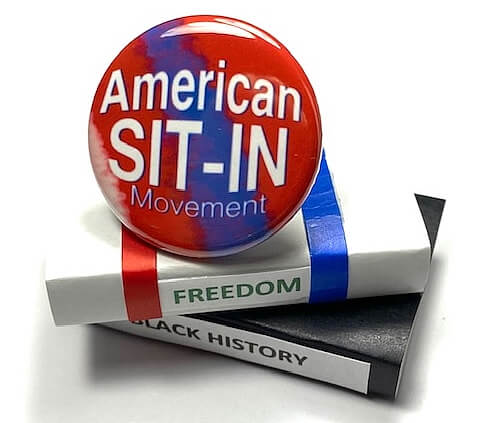 American Sit-In Black History Magnet Educational Inspirational Empowerment Backpack Pin