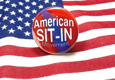 American Sit-In Black History Magnet Educational Inspirational Empowerment Backpack Pin