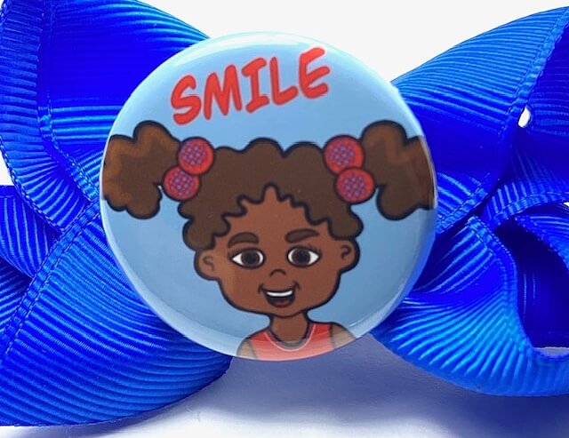 Smile Motivational Inspirational Pinback Button for Kids