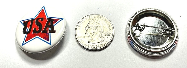 USA American Pride Patriot pin button
