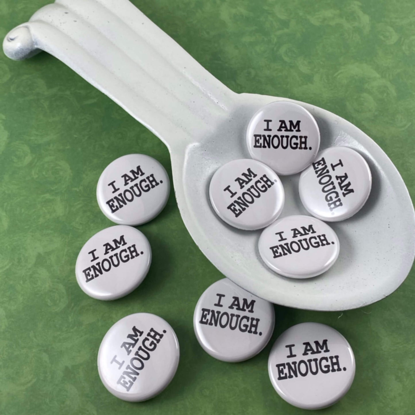 I AM ENOUGH Pin Button Positive Message
