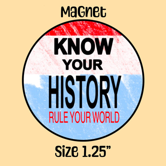 Black History Matters Know Your History Magnet Educational Inspirational Empowerment