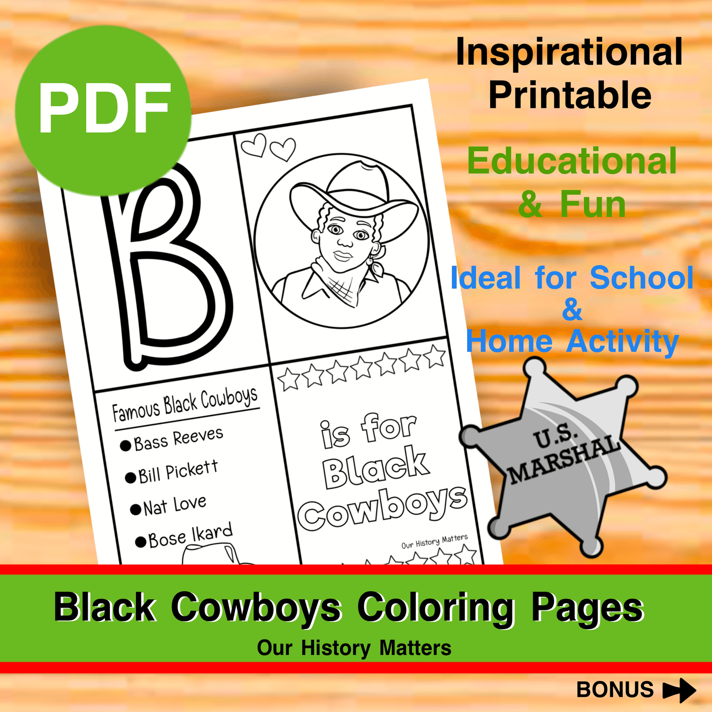 Black Cowboys of the American West Coloring Page Black History Month Activity Social Studies Printable Elementary Classroom African American