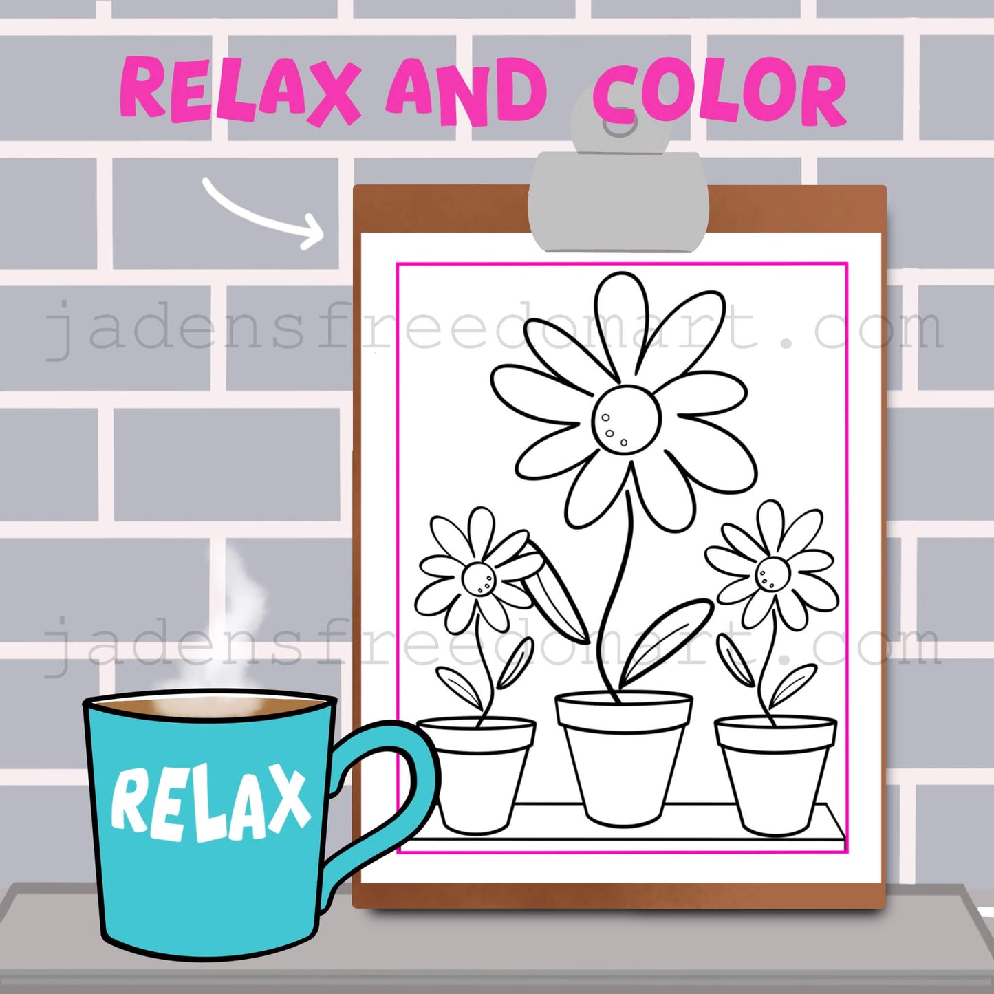 My Journey My Way Printable Journal & Stationery Set Floral Writing Pages, Gratitude List & Coloring Page Instant Download PDF