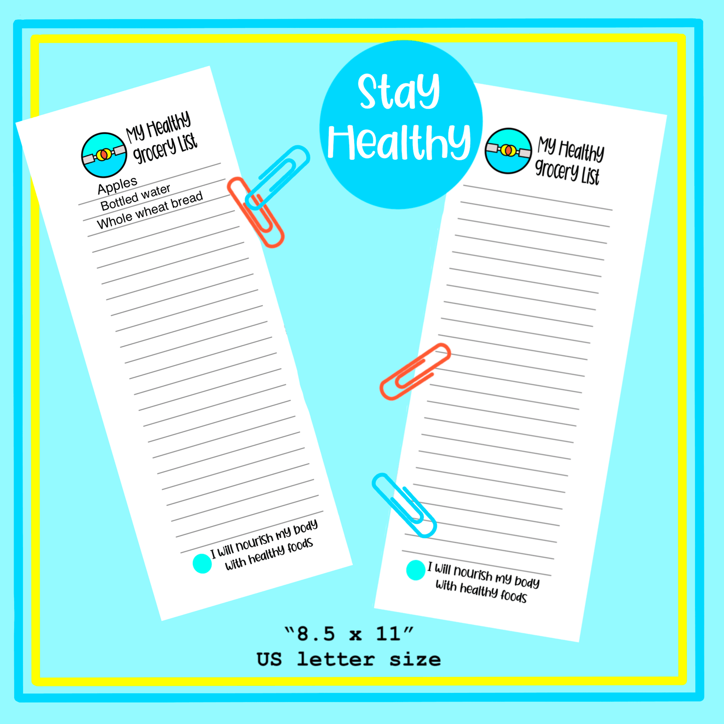 Printable Diabetes Tracker Planner Blood Sugar Log Food Journal Exercise Gratitude Sheets Health PDF Instant Download