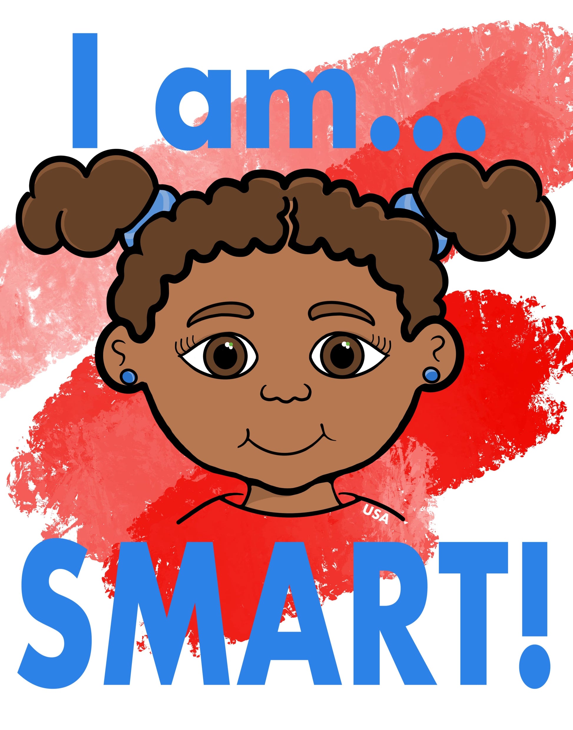 African American Girl Positive Poster Art