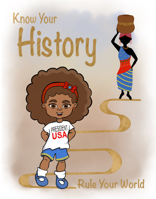 Know Your History African American Girl artwork