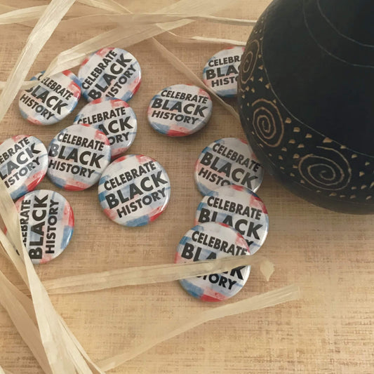 CELEBRATE Black History Pin Button Inspirational Educational Buttons Motivational Movement