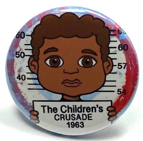Birmingham Children’s March Black History Pin Button Set of 2 Educational Backback Pin