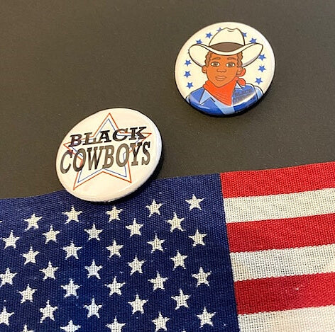 Black Cowboys of the American West Pin Button set of 2 American History Hero Buttons Inspirational School Pin