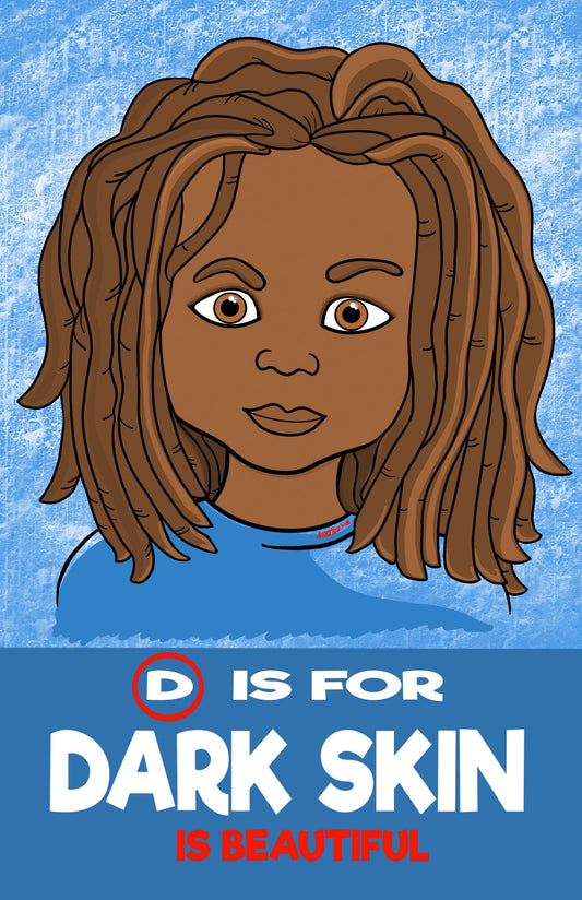 Dark Skin is Beautiful Inspirational Poster