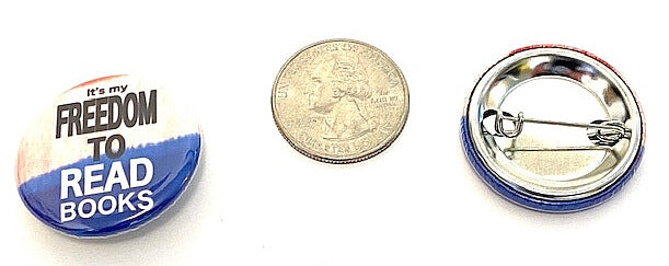 Freedom to Read Books pinback button