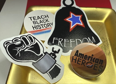 American Heroes Pinback Button Inspirational Reward Button Inspirational