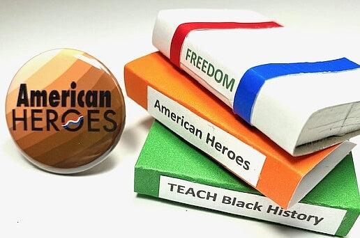 American Heroes Pinback Button Inspirational Reward Button Inspirational