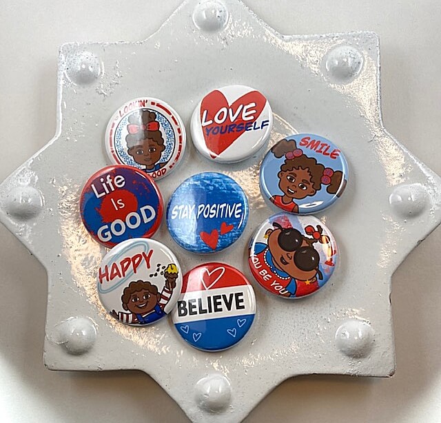 Life is GOOD Inspirational Pin Button