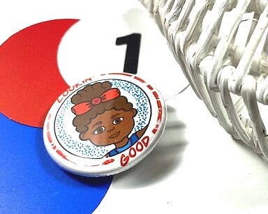 Lookin' Good Pinback Button Badge Inspirational Button for Girls African American Empowerment Pin
