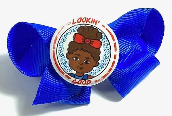 Lookin' Good Pinback Button Badge Inspirational Button for Girls African American Empowerment Pin