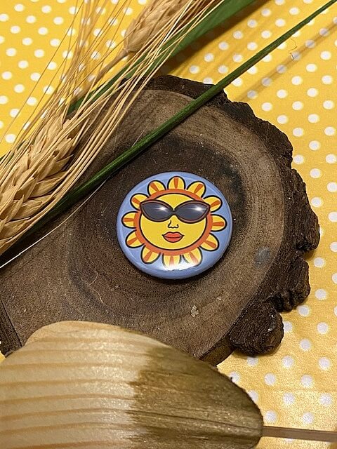Morning Sunshine pin button