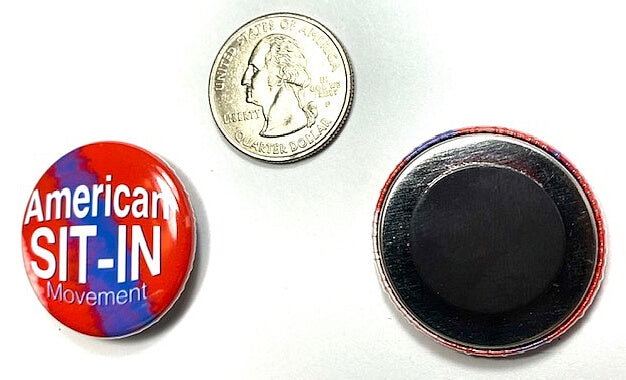 American Sit-In Black History Magnet Educational Inspirational Empowerment Backpack Pin
