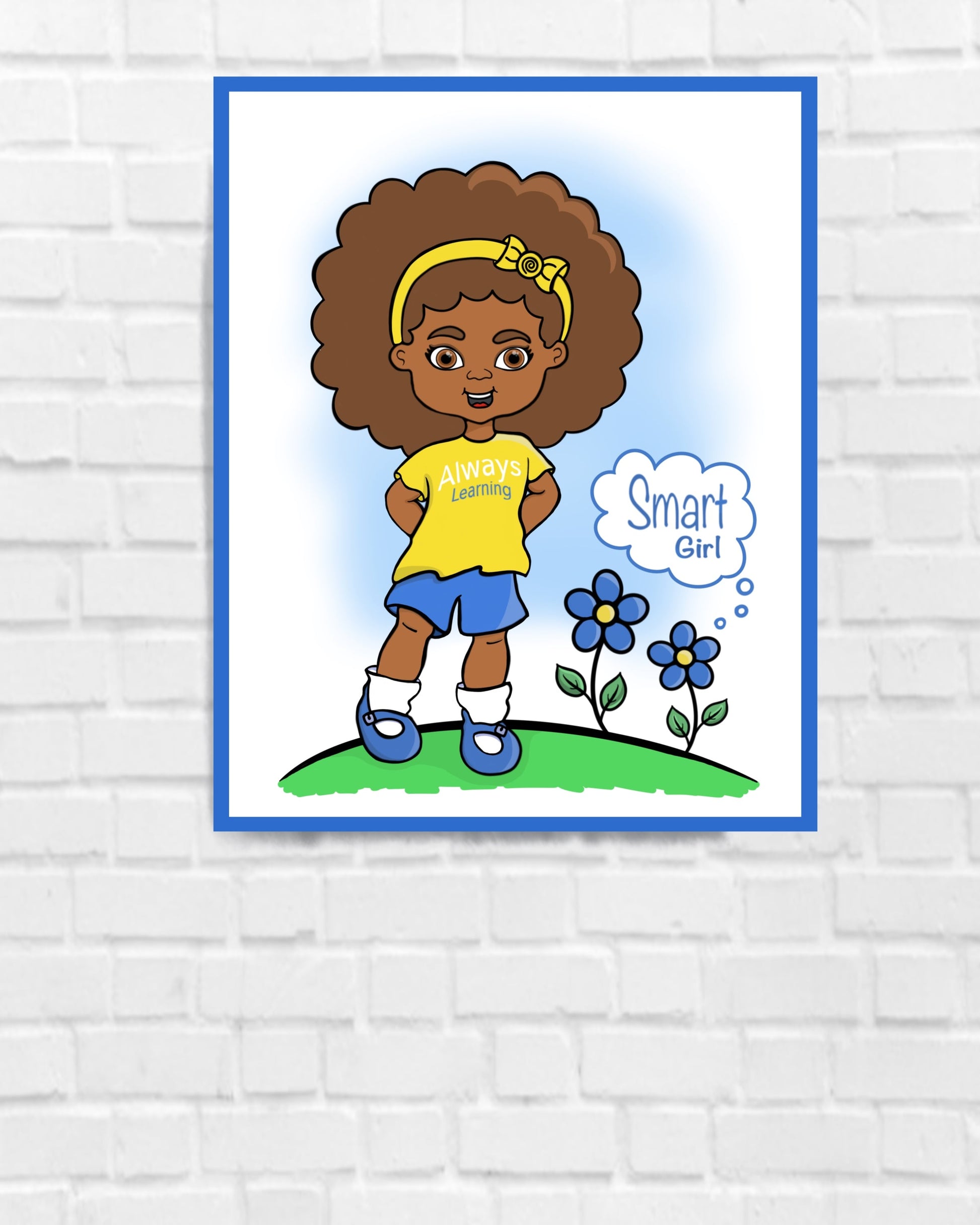 Black Girl Illustration Smart Inspirational Image