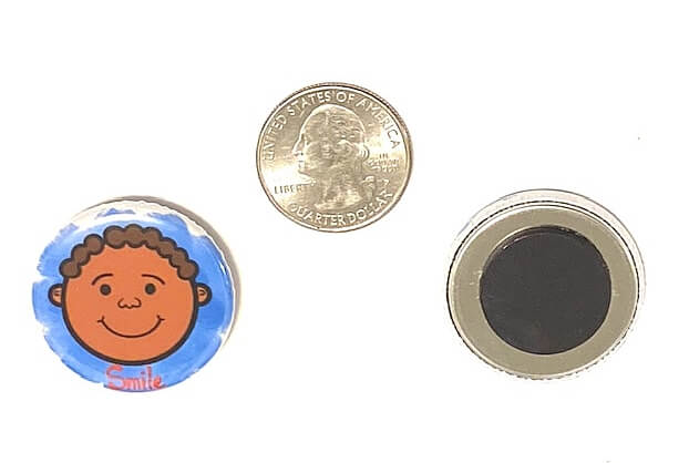 Smiling Boy Positive Inspirational Image 1.25-inch Magnet African American Schoolboy
