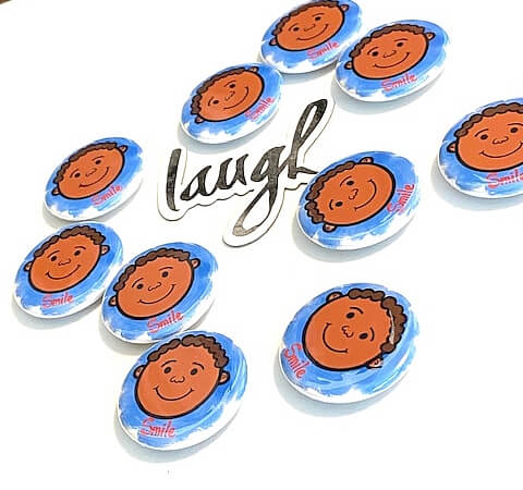 Smiling Boy Positive Inspirational Image 1.25-inch Magnet African American Schoolboy