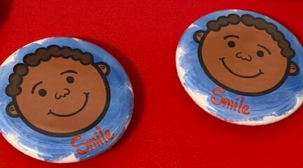 Smiling Boy Positive Inspirational Image 1.25-inch Magnet African American Schoolboy