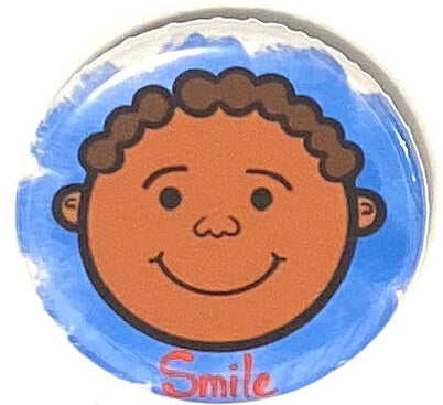 Smiling Boy Positive Inspirational Image 1.25-inch Magnet African American Schoolboy