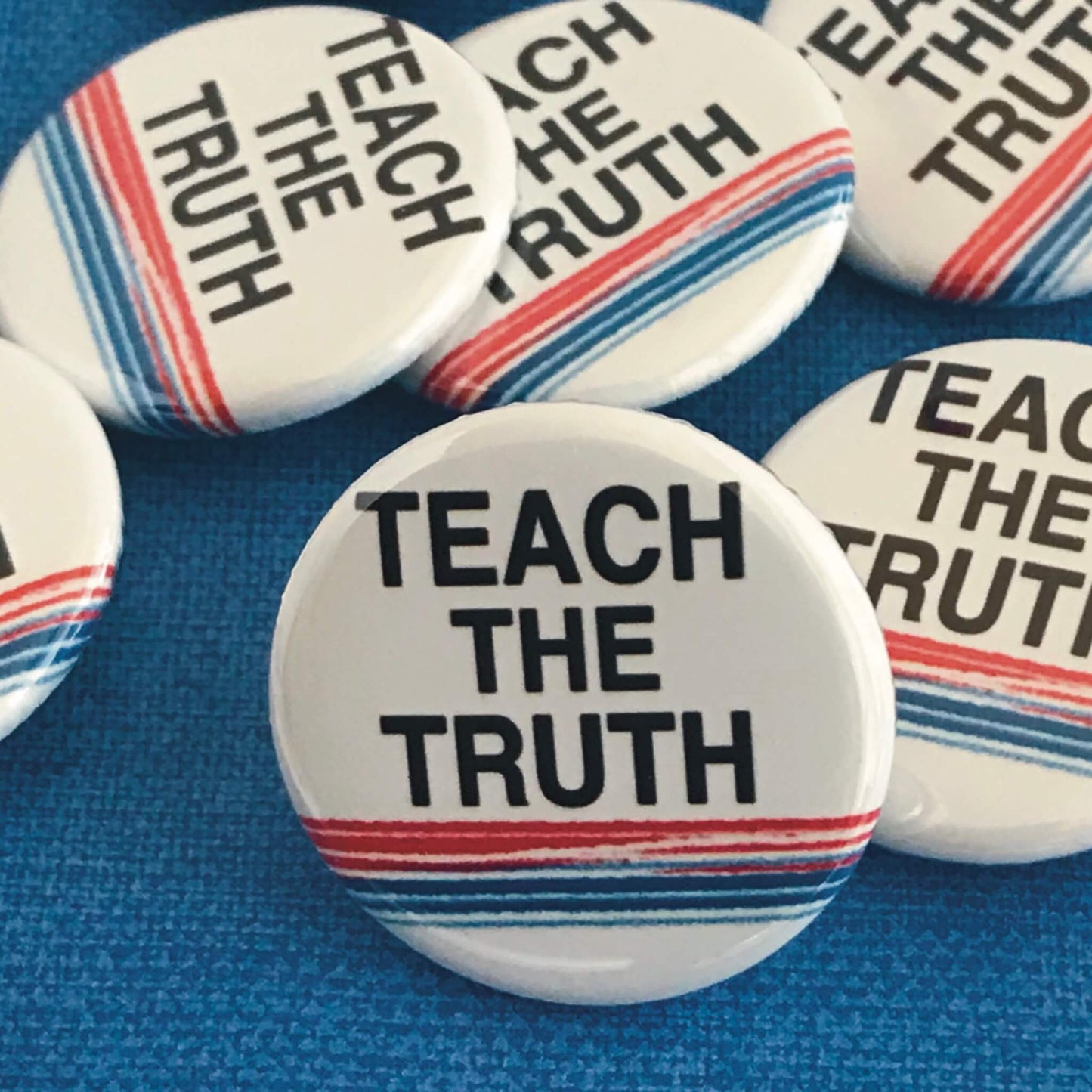 Teach The Truth About Black History 1.25 inch Pin Button Educational School Supplies Our History Matters