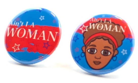 Sojourner Truth American Hero Black History Pin Button Set of 2 Black Empowerment Educational American History Pin